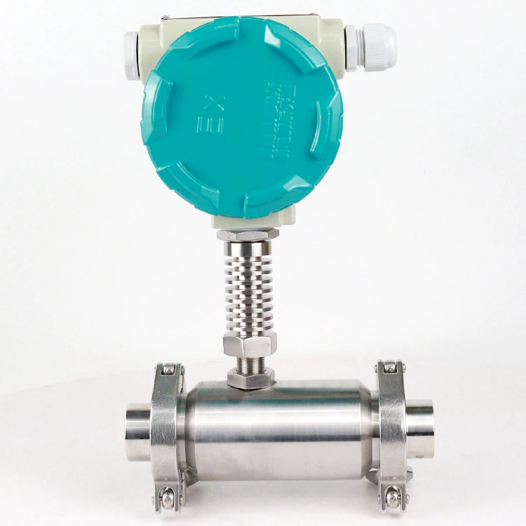 Точност ръководят течността, работещи турбинен разходомер DN40 затягане тип за течности-чиста вода 