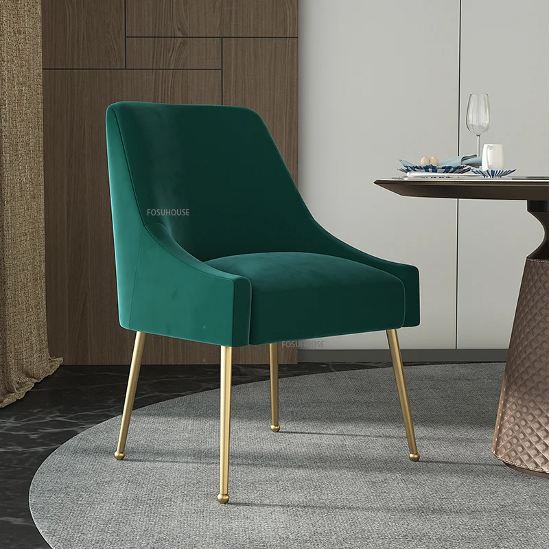 Трапезария стол от скандинавски кърпа за хранене, мебели, лесен луксозен стол за ресторант, стол за сядане с облегалка за всекидневната, КН