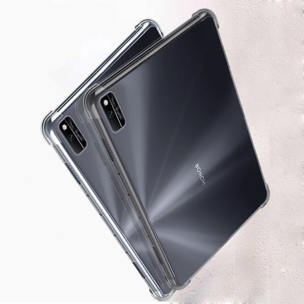 Устойчив на удари Силиконов Калъф за Huawei MatePad Pro 10,8 11 12,6 2021 WGR-W19/AN19 Прозрачна Гумена Делото Гъвкава Броня