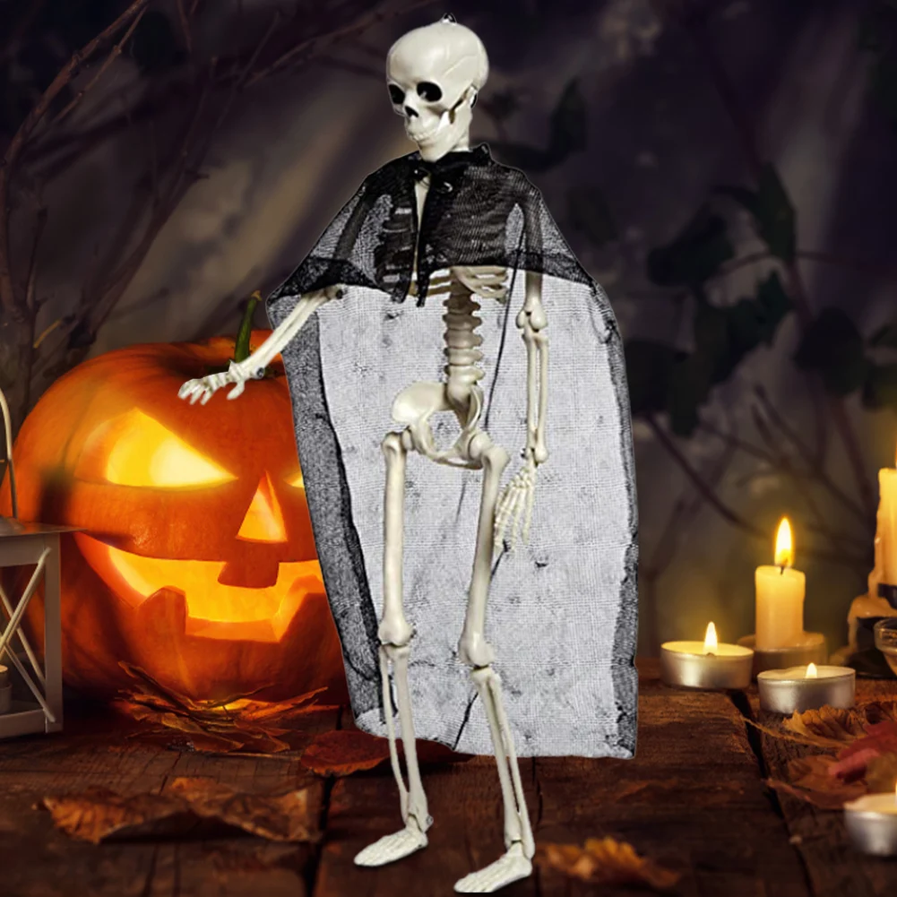 Хелоуин Жив Скелет Фалшиви Костите на човешкия череп Хелоуин Парти Украса на дома бара духове Къща Подпори на ужасите Украшение Играчки