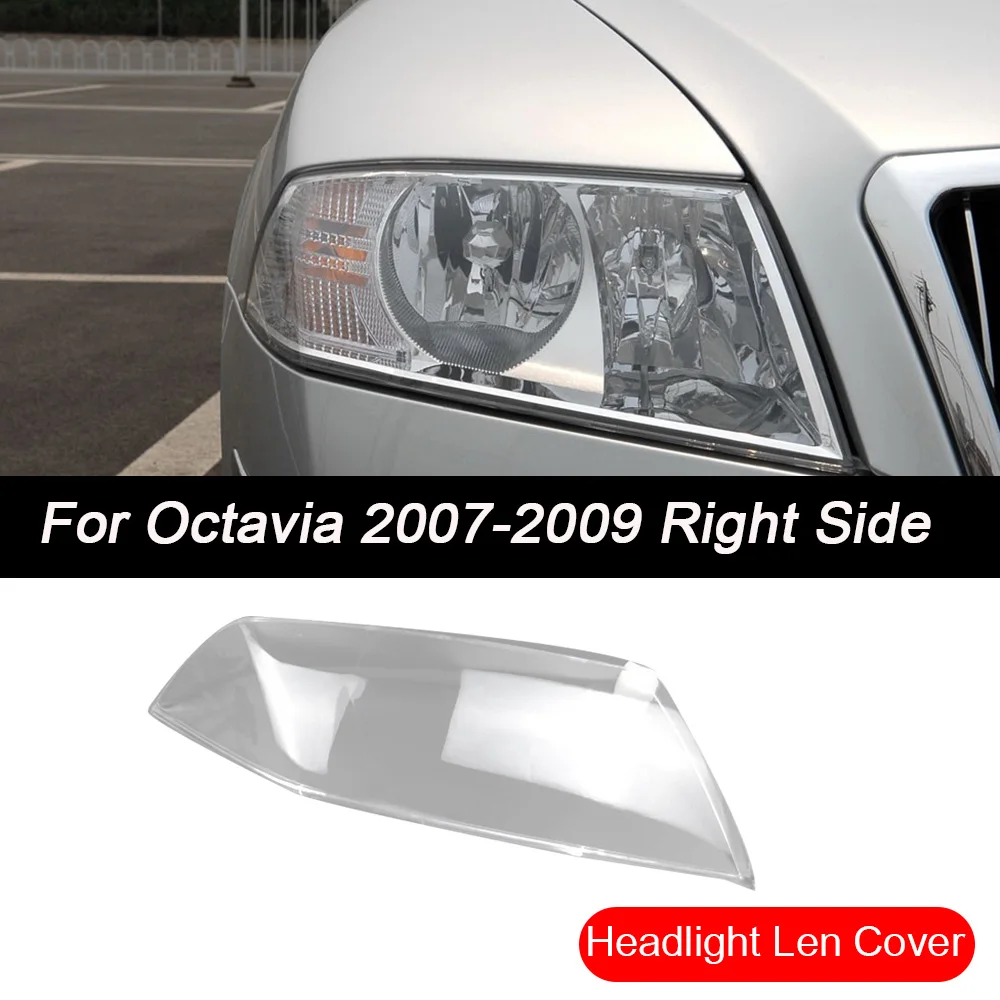 за Skoda Octavia 2007-2009 Автомобили Предната Дясна Странична Светлина Прозрачен Капак на Обектива Главоболие Лампа Лампа във формата На Миди