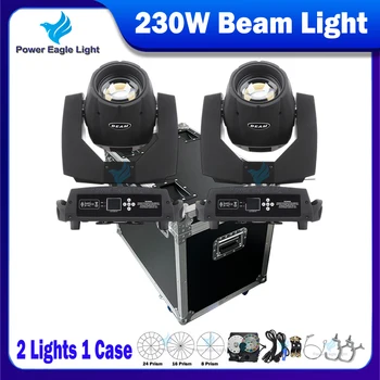 0 Данък 2 елемента Lyre Beam 230 W 7R с Подвижни седалище фенер Flycase Sharpy Beam 7r 230 Stage Light Flightcase LED Move Head Wash Beam 7R