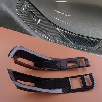 1 Чифт накладки панел вдигане на предното стъкло на превозното средство LHD, подходящи за Chevrolet Camaro 2010-2013 2014 2015 г. от въглеродни влакна и пластмаса
