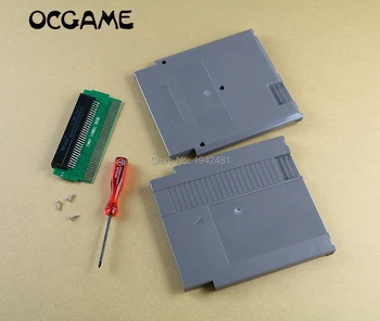 1 комплект Адаптер-конвертор с 60 контакти на 72 контакт с инсталиран чип CIC За конзолната система за NES с обшивката за касети и отвертка