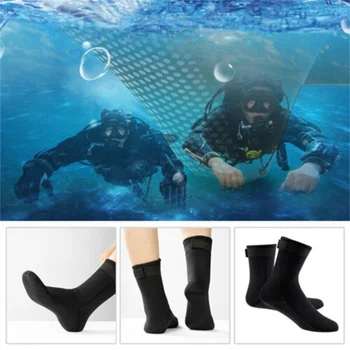1 чифт чорапи за гмуркане 3 мм, обувки за плуване, топли нескользящие неопренови чорапи за гмуркане, обувки за сърф, за мъже и жени, облекло за плуване