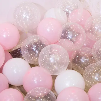 10/20 парчета на 12-инчови прозрачни розови балони във формата на звездички, сватбена украса, детски душ, Аксесоари за парти по случай рожден ден, Начало декор, гелиевый топка