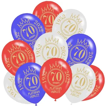 10/20 парчета от 70-аз парти с печатни латексными разноцветни балони, празнични украси за партита, цилиндри, аксесоари, Дропшиппинг 2022