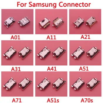 10 бр. USB Конектор за зареждане на Портове и конектори на Samsung A12 A01 A10 A10S A21S A51 A71 A20 A30 A40 A50 A60 A30S A50S A11 A31 A41A51S A70S