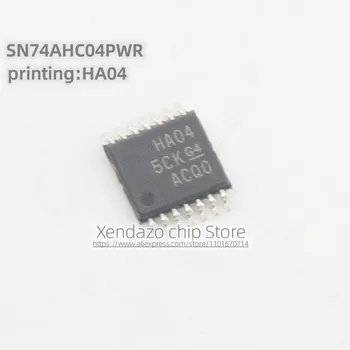 10 бр./лот SN74AHC04PWR SN74AHC04PW коприна ситопечат HA04 TSSOP-14 предпоставка Оригинален автентичен инверторен чип