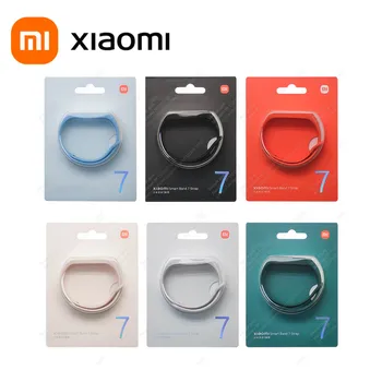 100% Оригинален силиконов каучук Xiaomi Mi Band 7, разменени гривна miband 7 Гривни за xiaomi mi band 7, каишка за китката