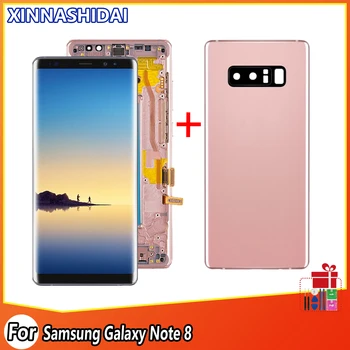 100% тест на Samsung Galaxy Note 8 N950F дисплей Note 8 SM-N950A N950U компоненти докосване на LCD екрана на Нова 6,3-инчов голям LCD дисплей