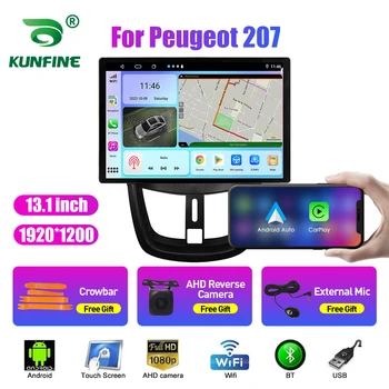 13,1-инчов автомобилен радиоприемник за Peugeot 207 кола DVD GPS Навигация стерео Carplay 2 Din Централна мултимедиен Android Auto