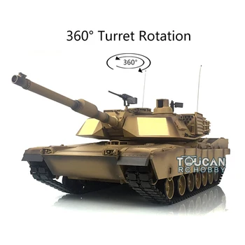 2.4 Ghz Heng Long 1/16 7,0 Пластмасов rc танк M1A2 Abrams RTR 3918 С кула на 360 ° TH17790-SMT4