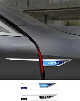 2 бр. Хром промяна моделът е Стандартния вариант на декорация на крилото Стикер ЗА Mercedes Benz W204 с логото на аксесоари за автомобили