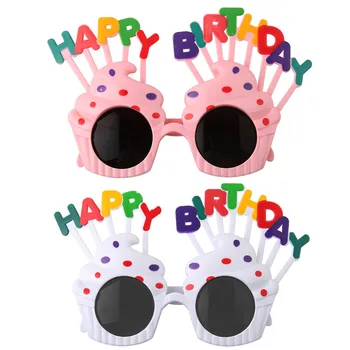 2 елемента Очила за Парти в чест на рождения Ден на Реквизит За Снимки Пластмасови Аксесоари За Партита Мультяшные Прекрасната Украса на Детски Забавни Играчки, Подаръци За Рожден Ден