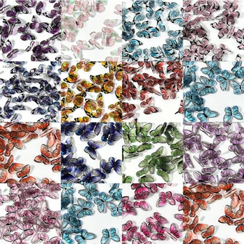 20 бр/компл. 3D Цветни Пеперуди Дизайн Нокти Бижута направи си САМ Етикети За Маникюр От Смола Декорации За Нокти, Аксесоари 2022 Новост #DZCF17