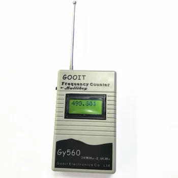2023 GY560 Брояч метра Тестер untuk Dua Arah Радио Радиоприемник GSM 50 Mhz-2,4 Ghz 7-ЦИФРЕН LCD дисплей dengan Sinyal Meter