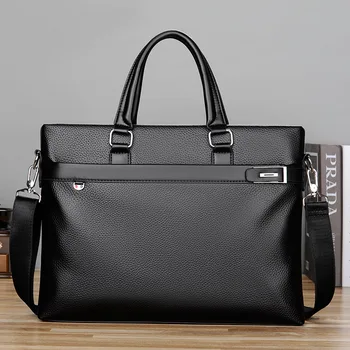 2023 Нова мъжки чанти, бизнес портфейл, чанта през рамо, мека кожена чанта за компютър, модни и ежедневни мъжки чанти, дрехи