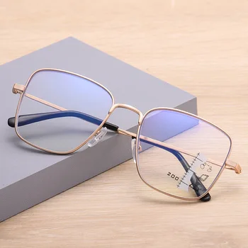 2023 Очила за Четене Мультифокальные Очила За Далекогледство В Голяма Рамка Със Защита От Синя Светлина Мультифокальные Очила с Двойна употреба