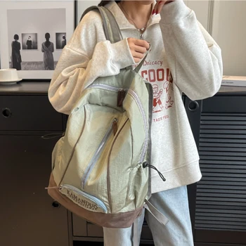 2023 Чанта през рамо Училищна найлон Модни Чанти през рамо За жени Дизайнерски ежедневни чанти голям капацитет Ученическа раница Луксозна чанта