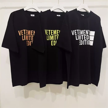 2023ss Vetements, лимитирана серия, тениска, за мъже и жени, 1: 1, Тагове, които са на по-добро качество, тениска VTM, тениска с къс ръкав