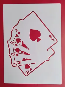 21*29 cm Шаблон за флаш-игра на покер Многостенни листове 