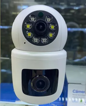 2MP 1080P IPCHOME360 APP Двухобъективная видео на пълен IP камера AI Humanoid Detection Домашна Сигурност и видеонаблюдение следи бебето