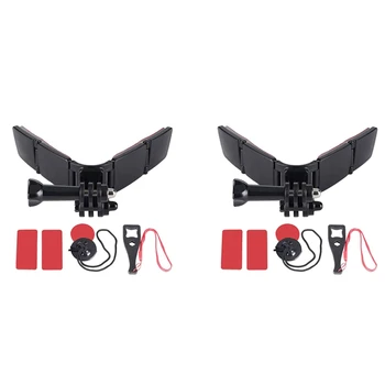 2X Комплект притежателите на брадичката Мотоциклетни шлем TUYU за Аксесоари за екшън камерата Gopro Hero 9 8 7 6