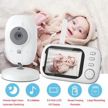 3,5-Инчов LCD следи бебето с Камера 720P Безжична Откриване на Защита на Smart Nanny Cam Електронен Детски Телефон За Хранене на Плачещи Деца