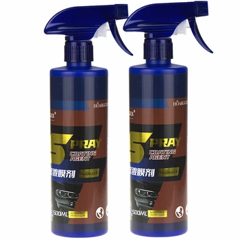 3 В 1-Спрей За Ремонт на Автомобилната Боя С Керамично Покритие Quick Nano-coating Spray Wax Авто Гидрофобный Лак За Почистване на Боя 500 мл