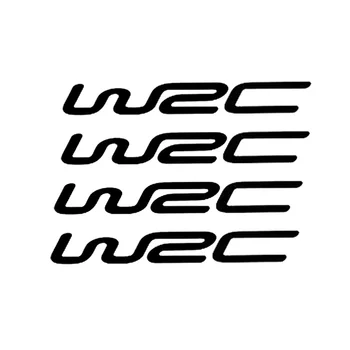 4 X Световно рали на пресечен терен, WRC, модифицирани автомобилни стикери, Индивидуални светлоотразителни стикери, аксесоари за врати, повдигач, китката, 14 см * 2 см