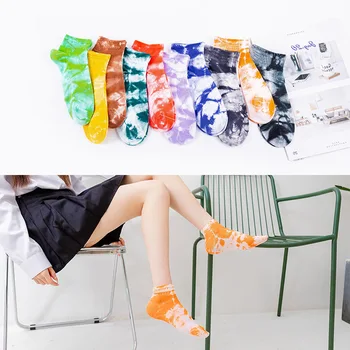 5 двойки женските чорапи с завязками в стил уличен харадзюку, забавни дишащи улични чорапи в корейски стил, елегантни летни чорапи в стил Скарпетки