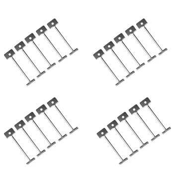 600 бр. система за изравняване на плочки за полагане на плочки за Многократна употреба на стоманени игли за украса на Преносимото устройство за полагане на плочки, Строителни инструменти