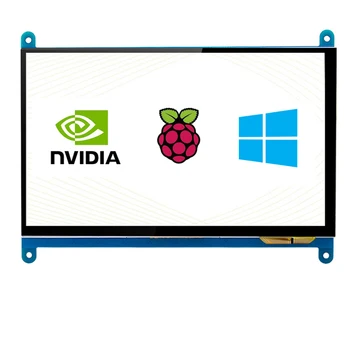 7-инчов LCD-дисплей за Raspberry Pi 4 Model B сензорен екран 1024*600 800*480 Допълнителен държач TFT за Nvidia в jetson Nano PC
