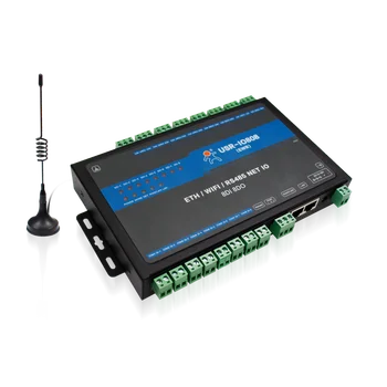 8-канален контролер на входно-изходни Wi-Fi мрежа RS485 ЮЕСАР-IO808-EWR Modbus RTU/протокол TCP Поддържа режим Master и Slave