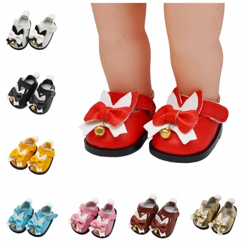 8 цвята Мека Кожена стоп-моушън обувки 5 см за кукли 14,5 см и 20 см EXO Stardolls и 32-34 см Paola Reina, Подаръчни аксесоари за кукли за момичета