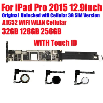 A1652 WLAN Cellular Оригинала, без iCloud, 32 GB, 256 GB И 128 GB за iPad Pro 12,9 см 2017 дънна Платка Логика платка със система IOS