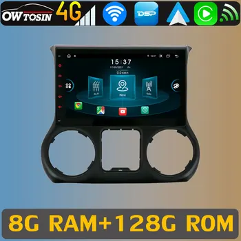 Android 11 8 Основната 8G + 128G За Главното Устройство Авто Стерео Player За Jeep Wrangler 3 JK 2011-2014 CarPlay Видео GPS Радио Екран Аудио