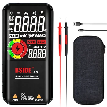 BSIDE S11 9999 Броя Мултицет Цифров LCD Акумулаторен Измерване на Ac/dc Волтметър Ohmmeter Тест на Съпротивата Капацитет Честота
