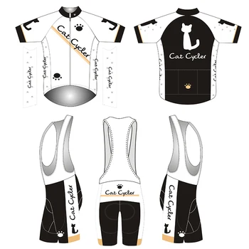 Crossrider 2019 Комплект от Джърси за Колоезденето Cat Cycller с Къс Ръкав, Тениска, за Планински Велосипед, Дрехи за Колоездене Roupa Ropa De Ciclismo