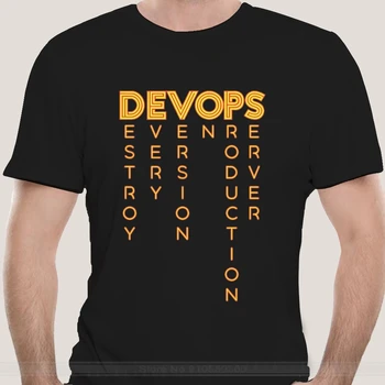 DEVOPS настоящето определение DEVOPS Тениска Devops Компютърен маниак, програмист-онази, забавен, саркастични, готин, сладък програмист