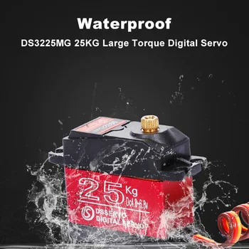 DS3225MG 25 кг, 180 ° и 270 ° Метална скоростна Водоустойчив цифров серво Голям въртящ момент за радиоуправляемого колата 1/8 1/10 1/12