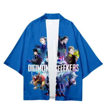 Digimon Seekers 3D лятно кимоно женско/мъжко ежедневното лятно улично кимоно с къс ръкав