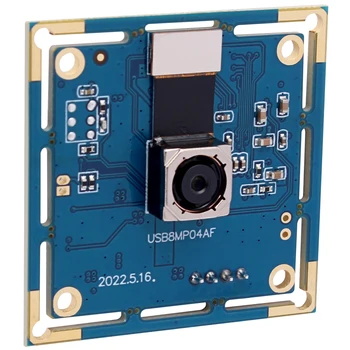 ELP 8-Мегапикселова USB-камера с Автофокус, 76-Градусов Обектив, Сензор IMX179, Мини-UVC-уеб камера за промишлена Употреба, Вградено Приложение