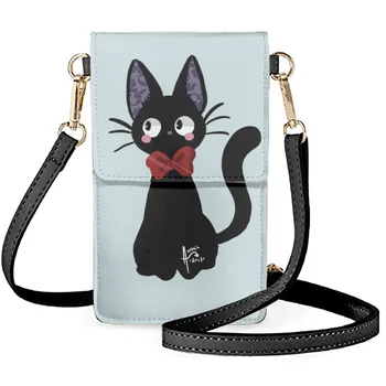 FORUDESIGNS, дамска чанта за чанта, Услугата доставка на Kikki's, чанта за мобилен телефон, сладко чанта през рамо с котки, незабавни посланици през рамо, Женски тънки