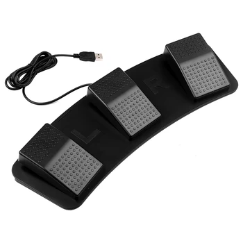 FS23-P USB Тройна foot switch, богат на функции вземе подножието на педала, фотоелектричния превключвател за получаване на изображения, управление на музикална игра