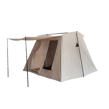 Flex-Bow Луксозна Брезентовая палатка за Къмпинг, Брезентовая палатка Mesa, Водоустойчив Семейна палатка, Подслон за Базовия Лагер