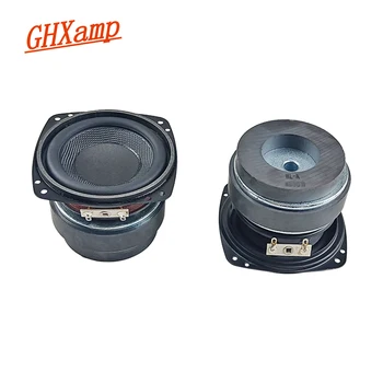 GHXAMP 3-инчов 78 мм субуфер от фибростъкло, 25-ядрен 4 Ома, външен магнитен гумен край, Bluetooth-високоговорител, 2 бр.