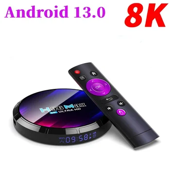 H96 MAX 4 GB 64 GB 13 Android Smart TV Box Android 11 Rockchip RK3528 1080P, 4K H96MAX мултимедиен плейър TVBOX телеприставка