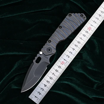 Kanedeiia ST SMF Титановая дръжка D2 Нож с шарикоподшипником, Тактически сгъваем Нож за Къмпинг, Лов, Оцеляване на открито, EDC Инструменти